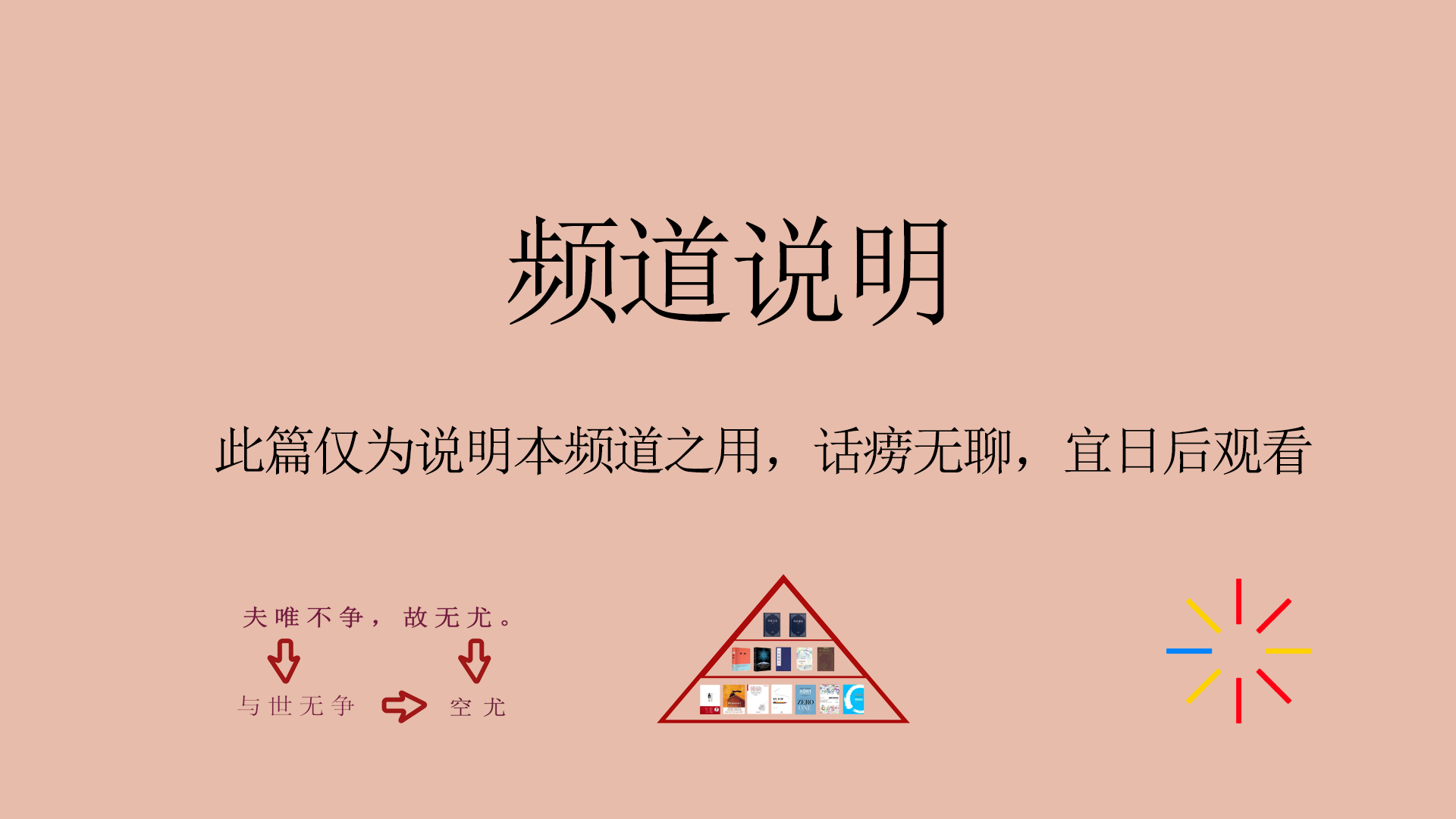 空尤通论 频道的一些说明【第一期】